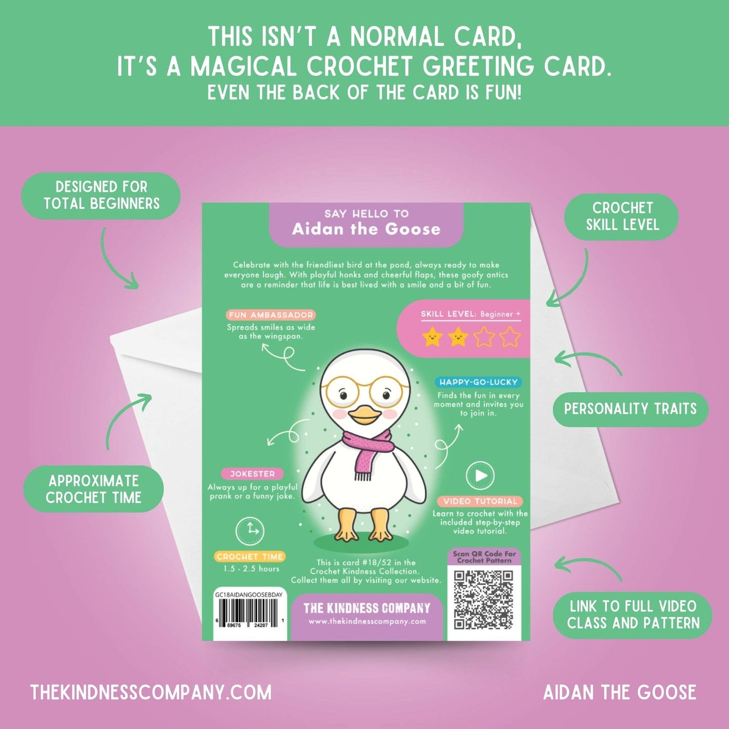 Birthday Card & Goose Crochet Pattern