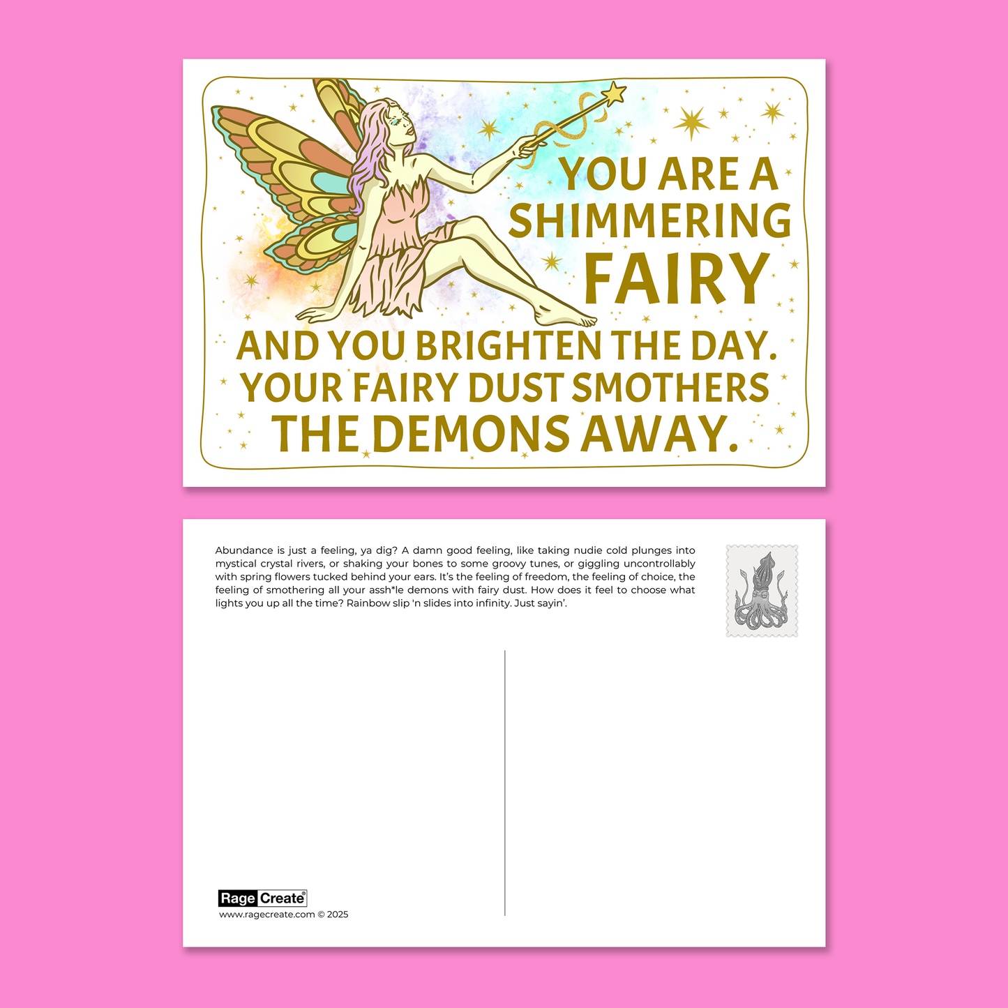 Sweet-Ass Affirmations 3 Postcards Mystical Pack (22 Cards)