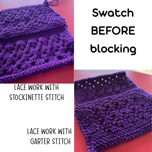 Lacy Beginnings: Knit a Swatch-to-Pouch