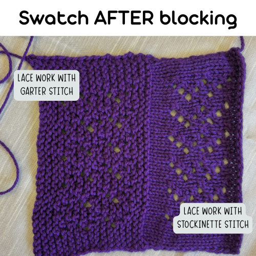 Lacy Beginnings: Knit a Swatch-to-Pouch