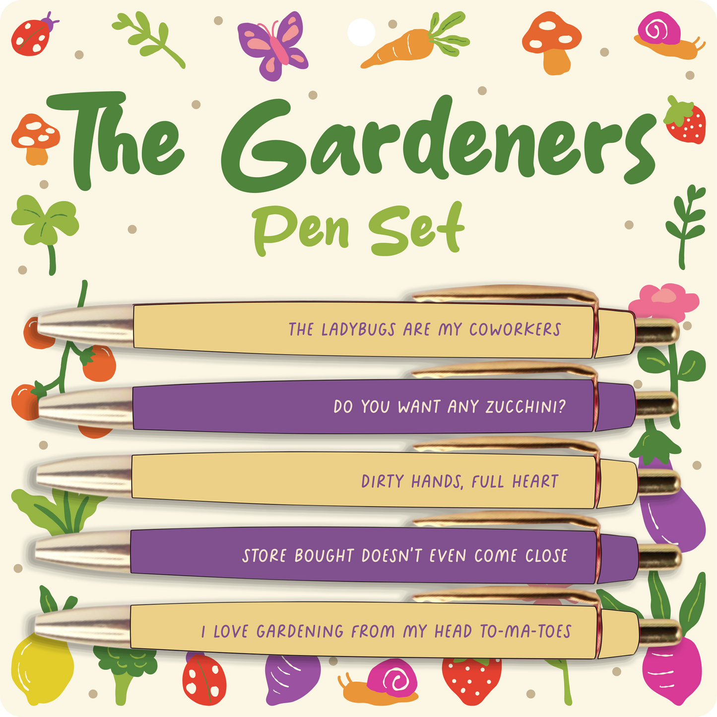Gardening Pen Set (funny gifts, spring gifts, Mother's Day)