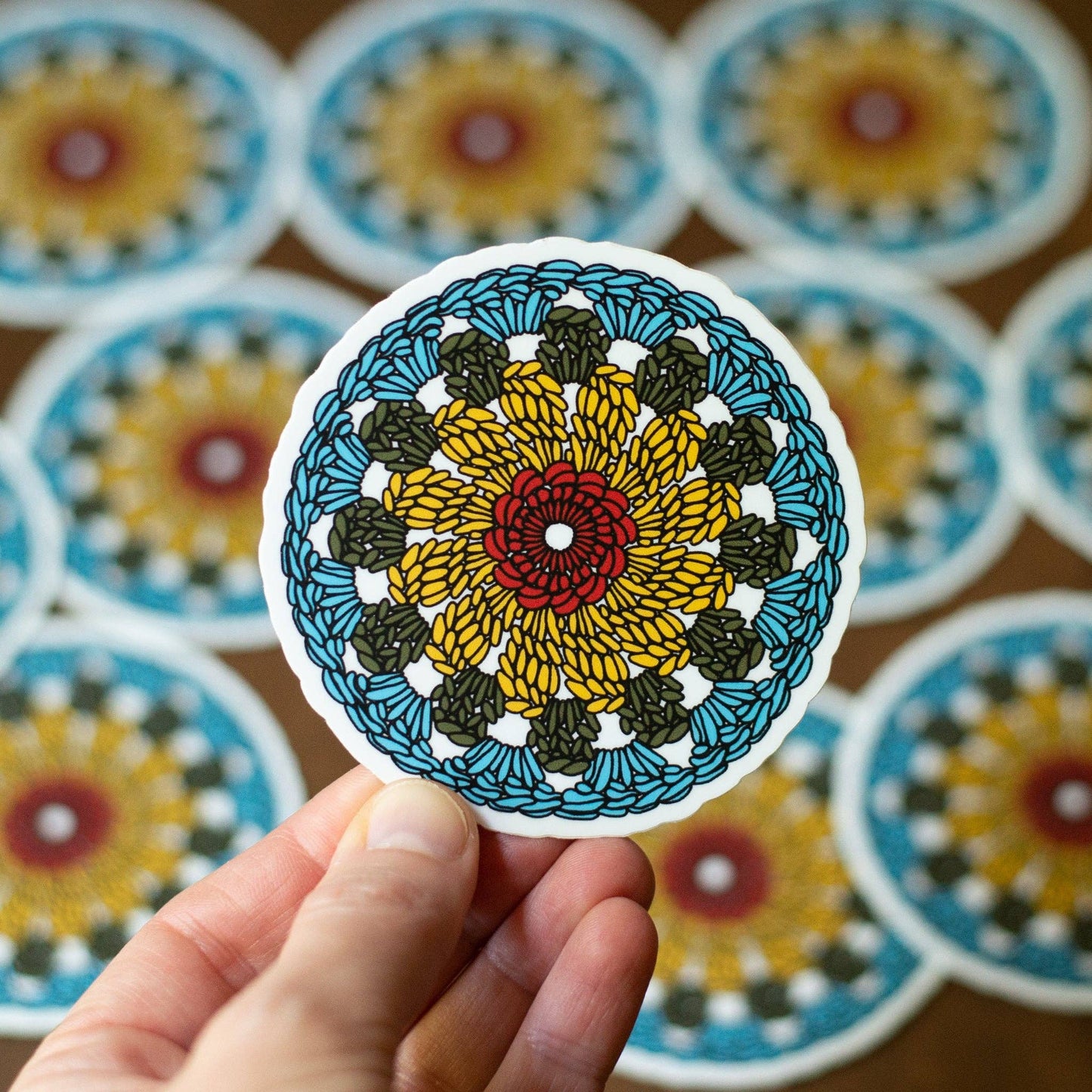 Granny Circle Sticker