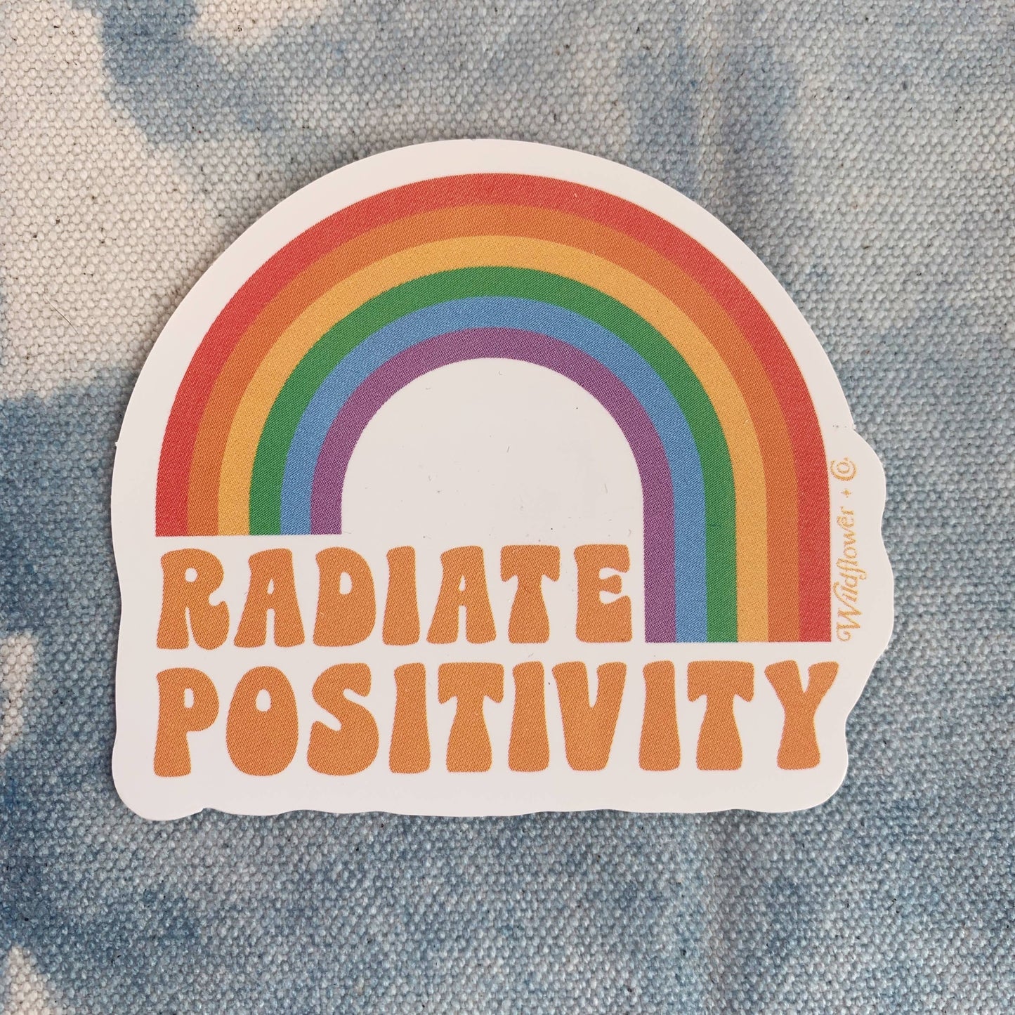 Radiate Positivity Rainbow Sticker