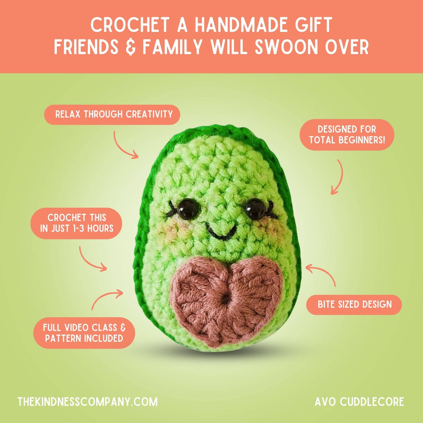 Congratulations Card & Avocado Crochet Pattern