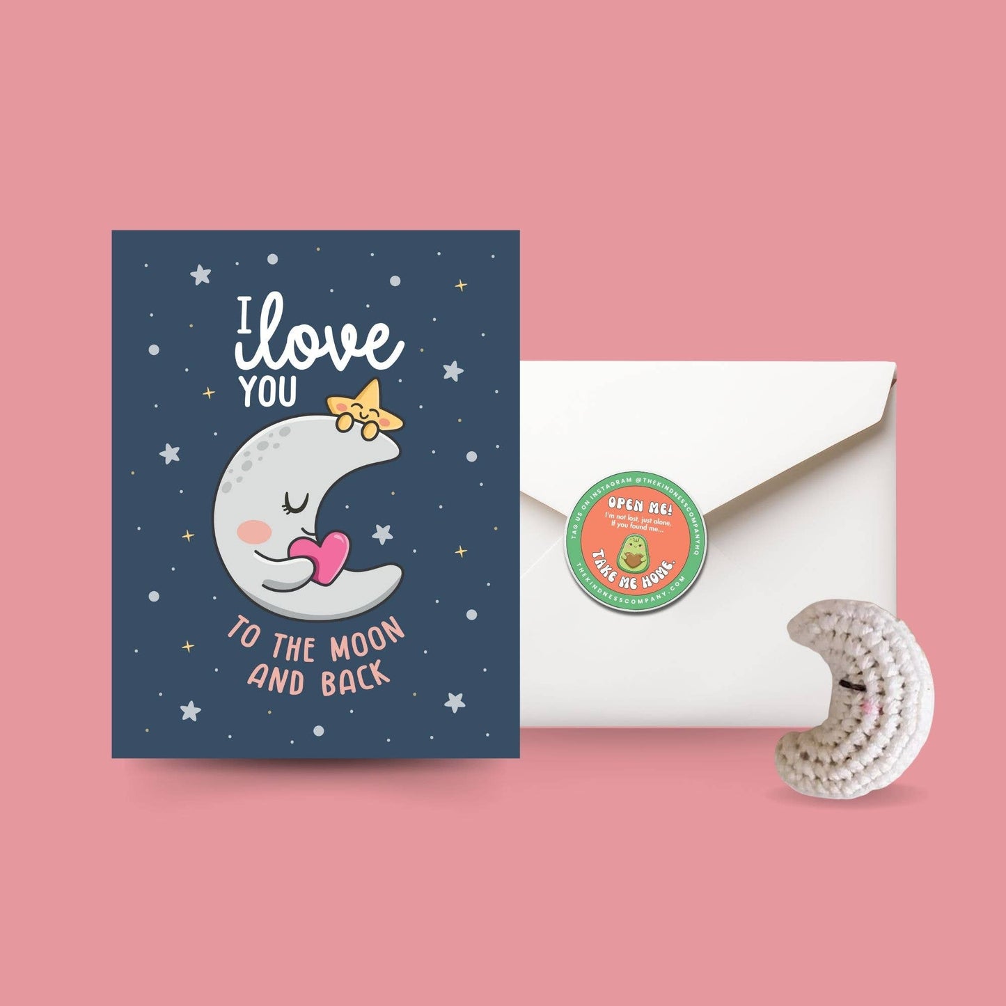 Love Card & Moon Crochet Pattern