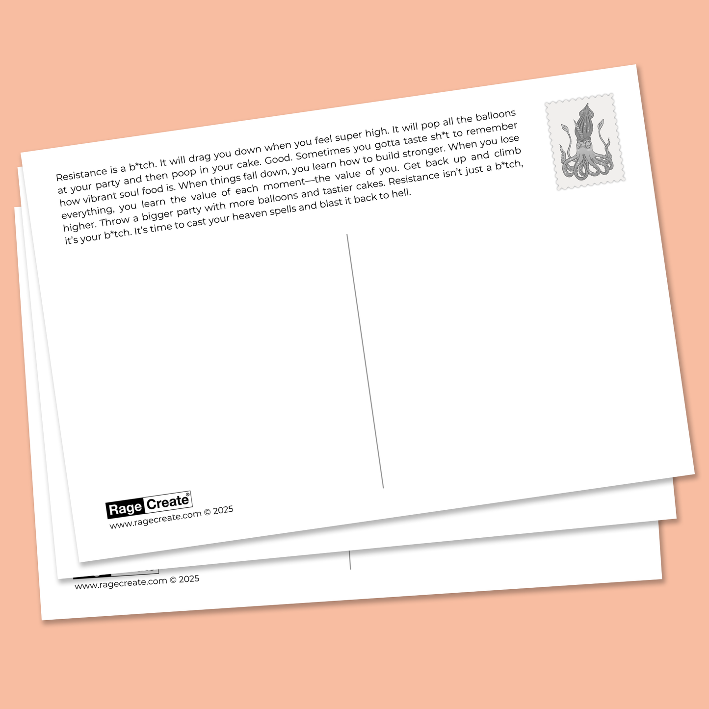 Sweet-Ass Affirmations 3 Postcards Mystical Pack (22 Cards)