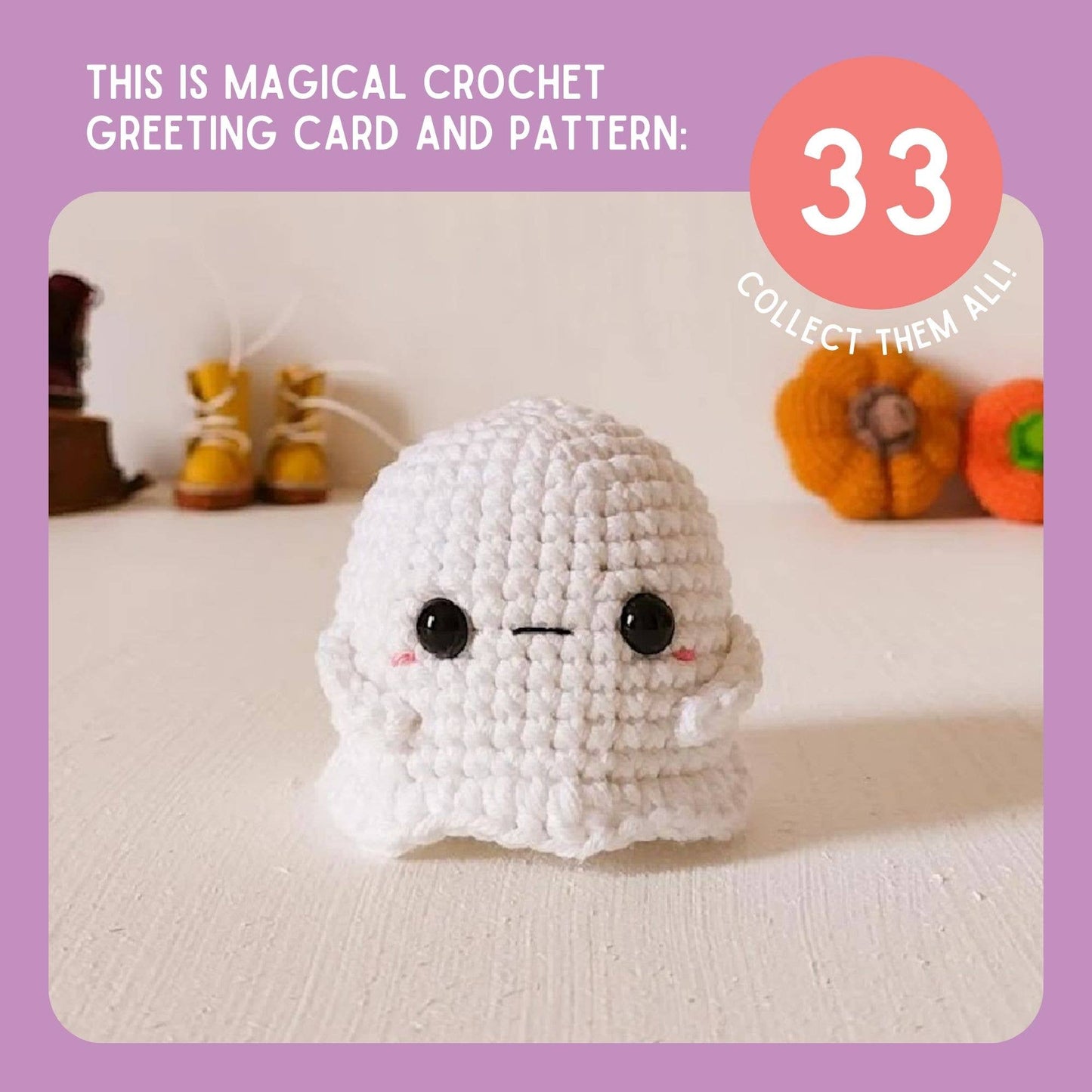 Everyday Card & Ghost Crochet Pattern