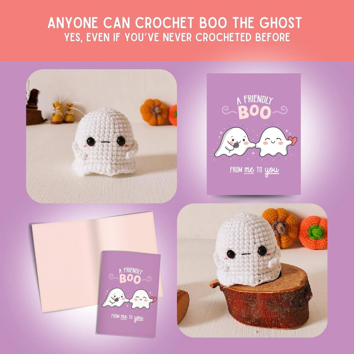 Everyday Card & Ghost Crochet Pattern