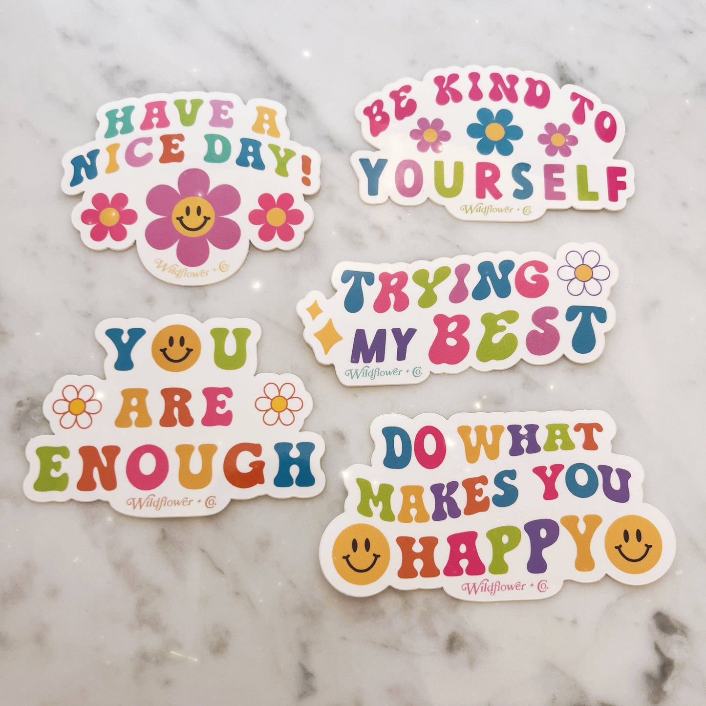 Affirmation Positive Quote Stickers - Regular