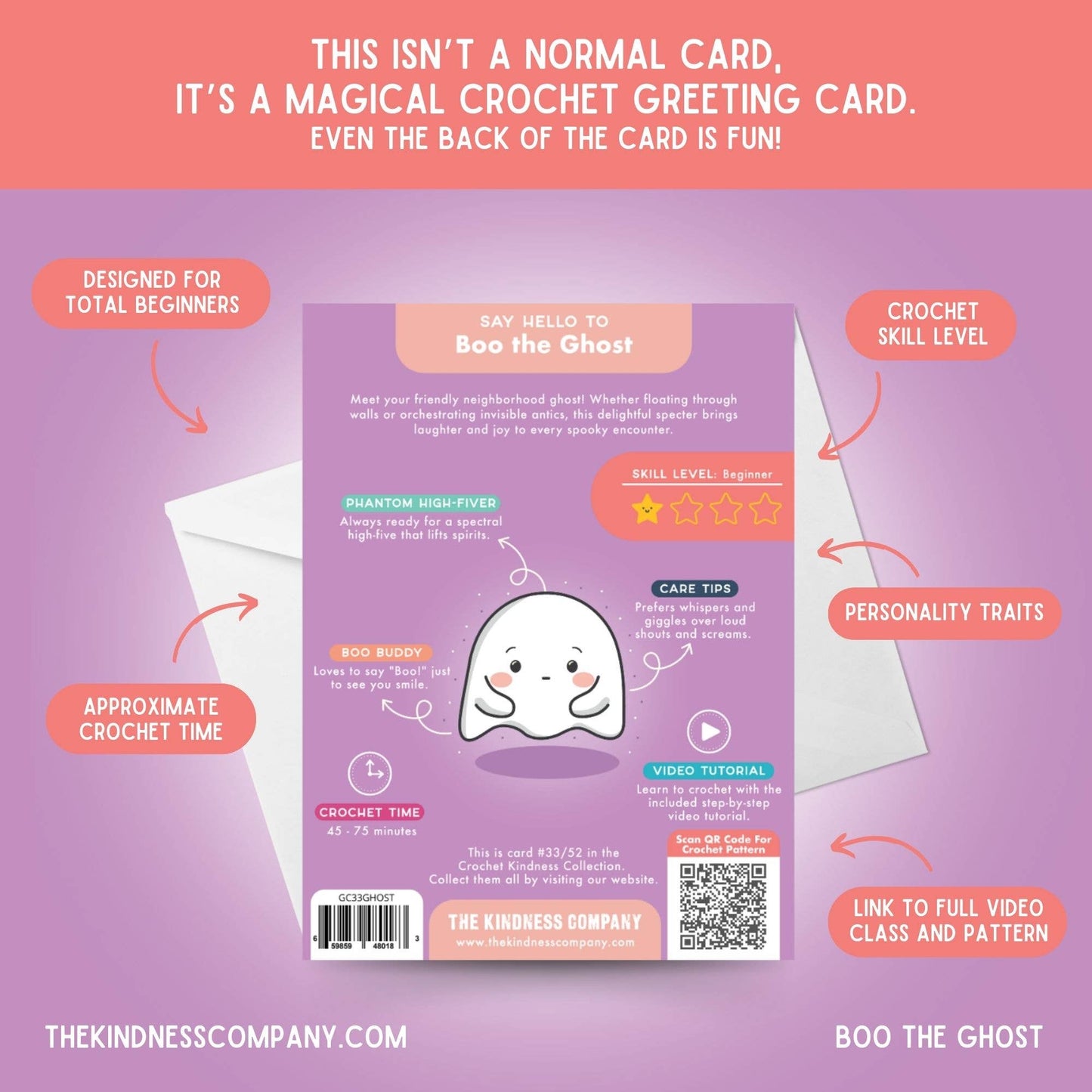 Everyday Card & Ghost Crochet Pattern