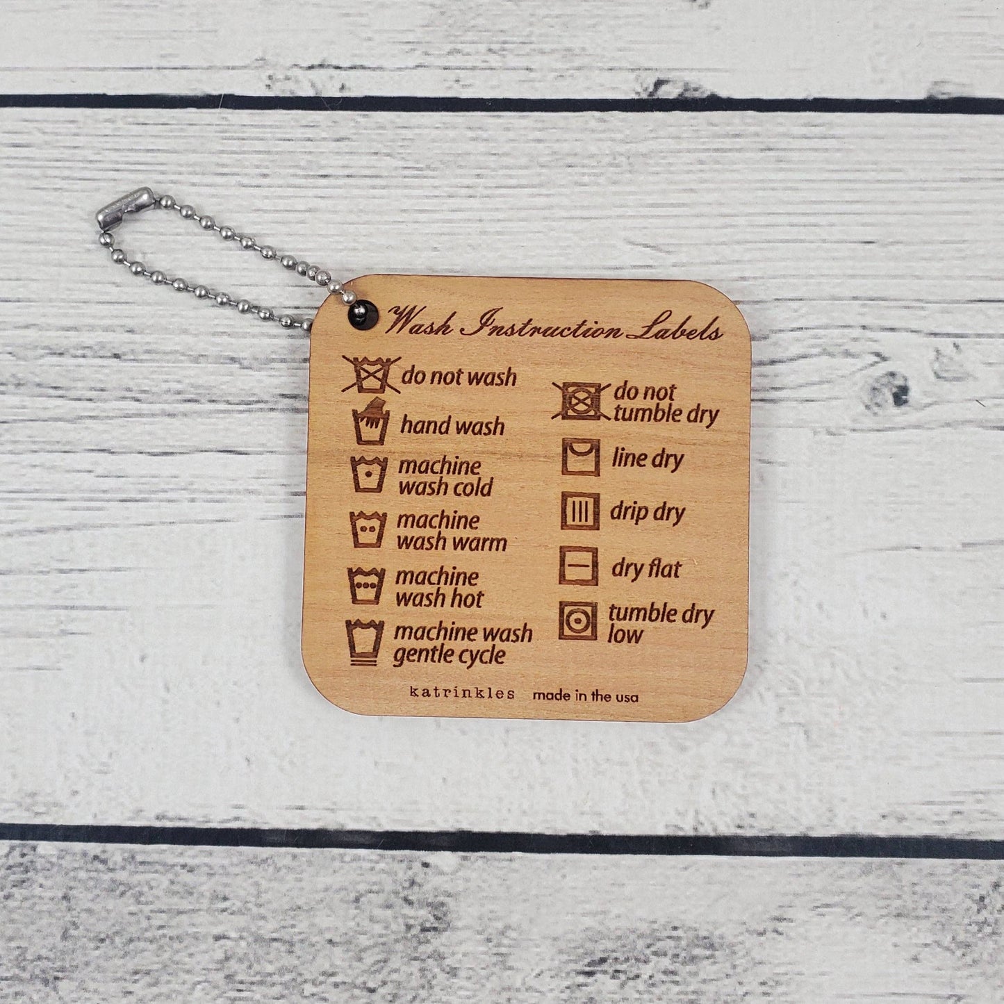 Wash Instruction Labels Mini Tool