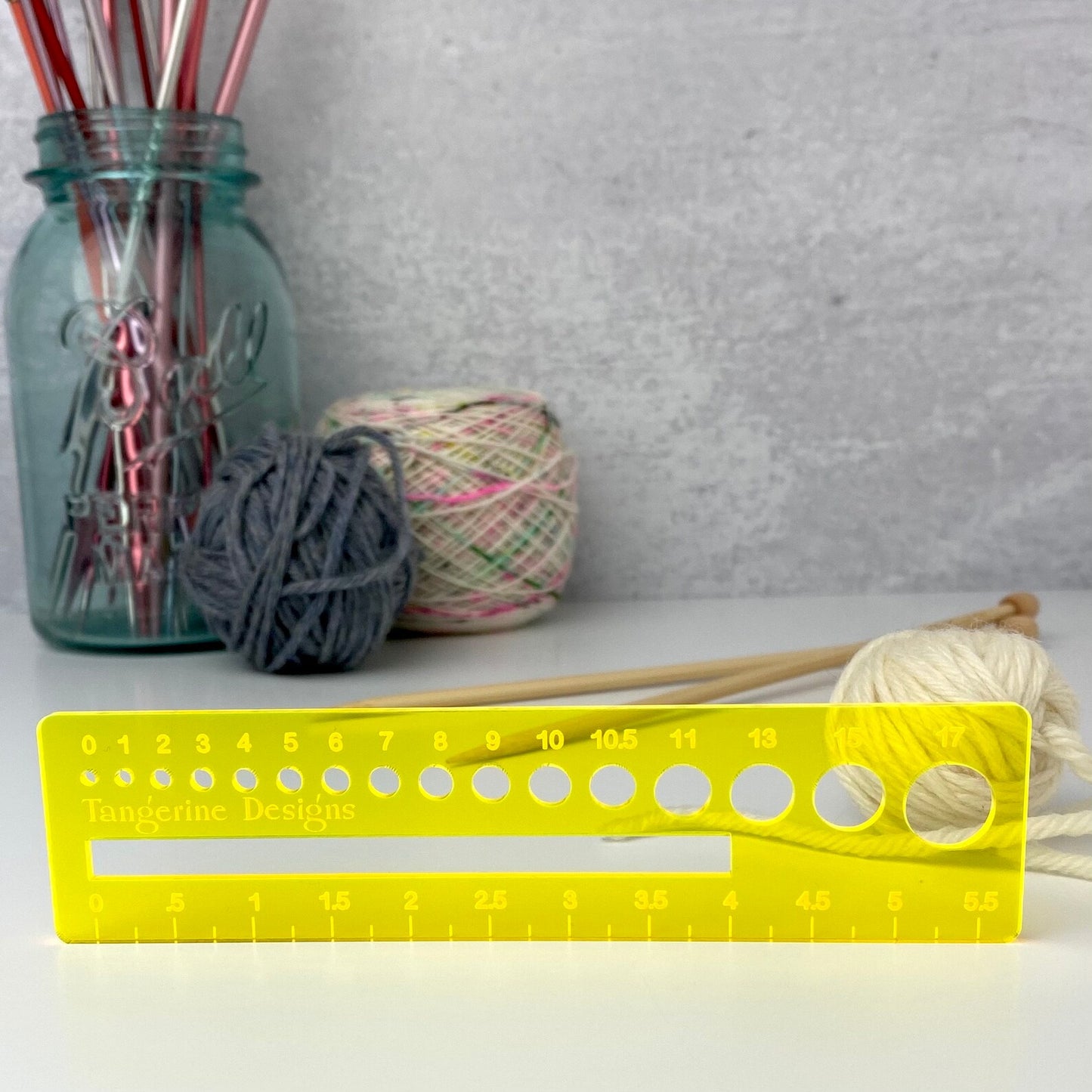 Knitter's Gauge/Ruler/Swatch Tool