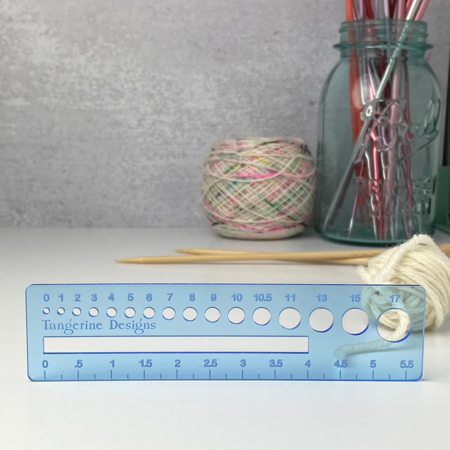 Knitter's Gauge/Ruler/Swatch Tool