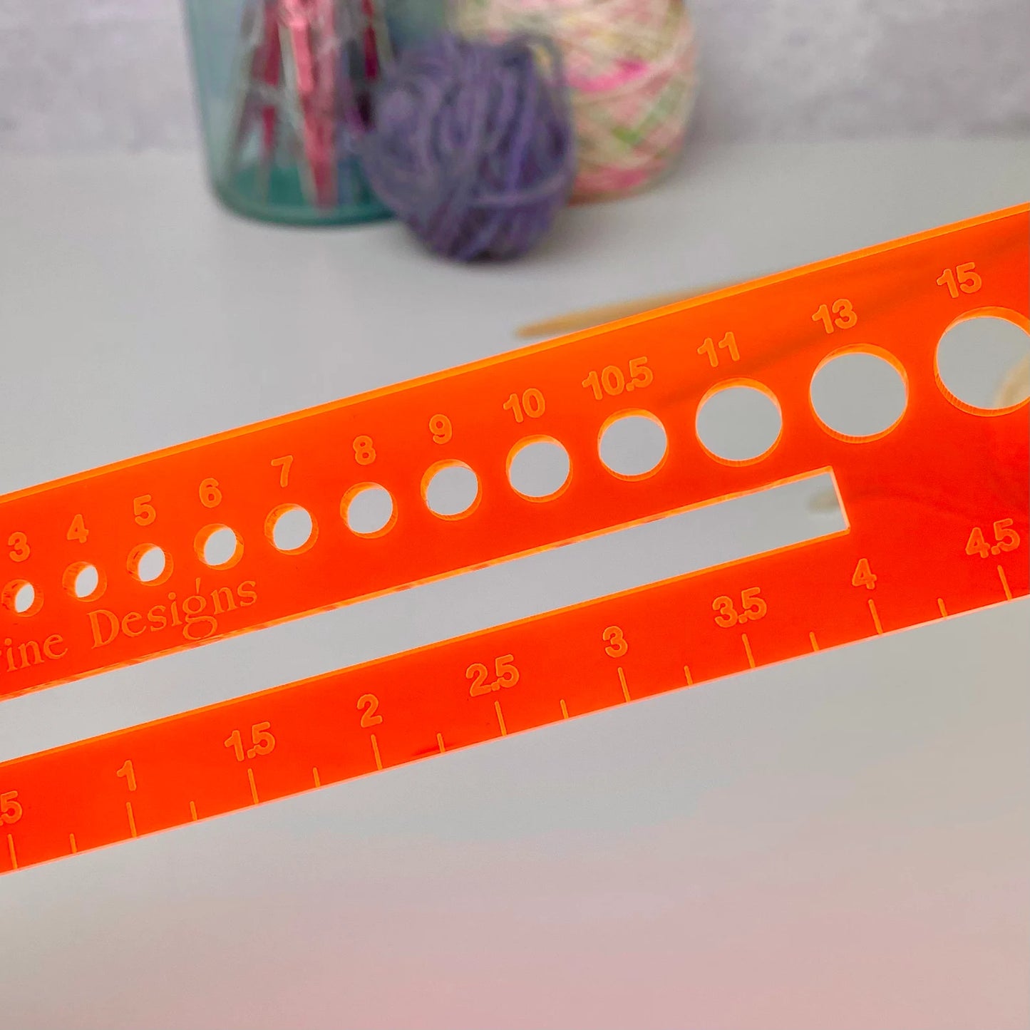 Knitter's Gauge/Ruler/Swatch Tool