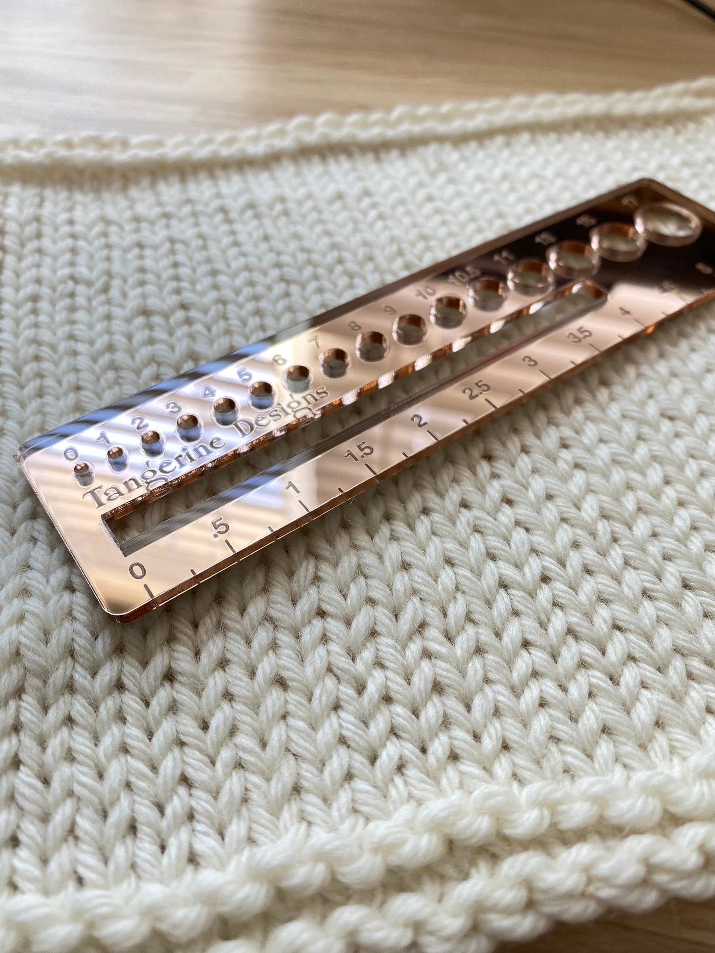 Knitter's Gauge/Ruler/Swatch Tool