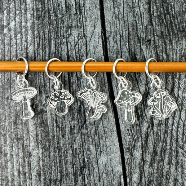 Mushroom Stitch Markers