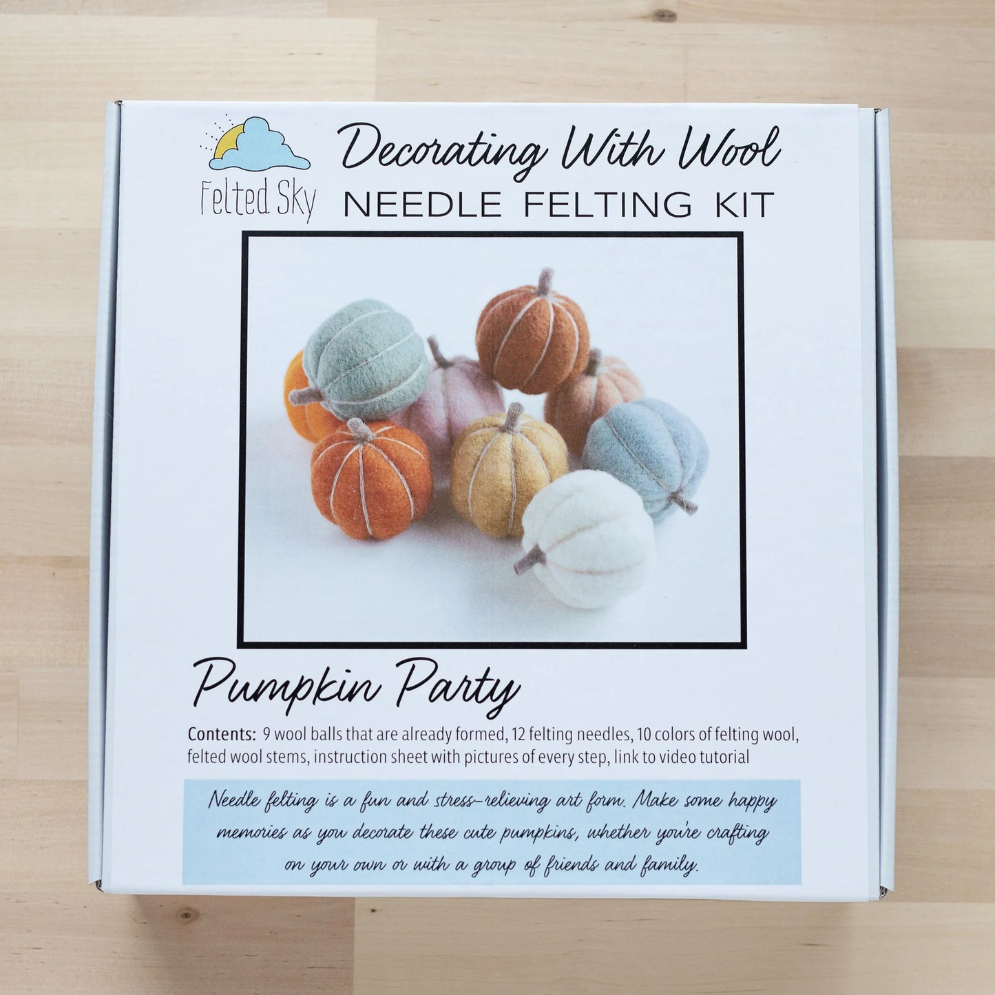 Pumpkin Party Needle Felting Kit