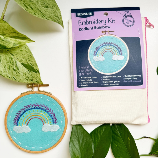 Radiant Rainbow Embroidery Kit