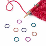 Simple Rainbow Ring Stitch Markers