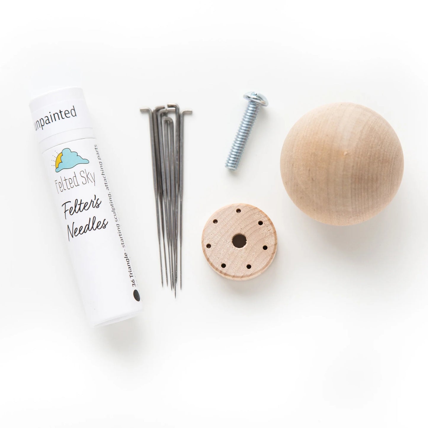 Wood Needle Felting Tool