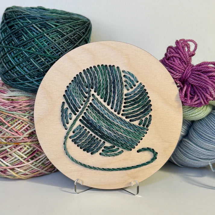 Yarn Ball Embroidery Stitch Disk Kit