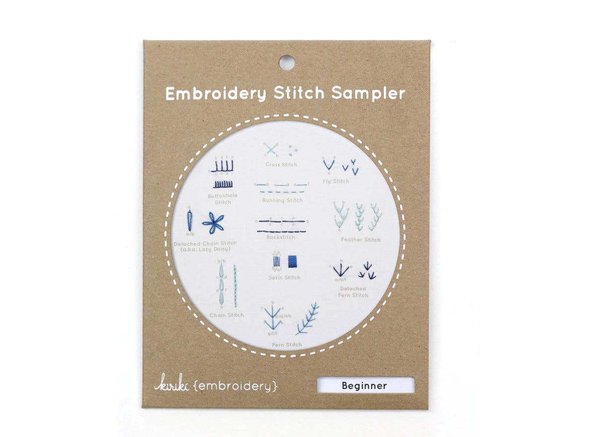 Embroidery Stitch Sampler - Beginner