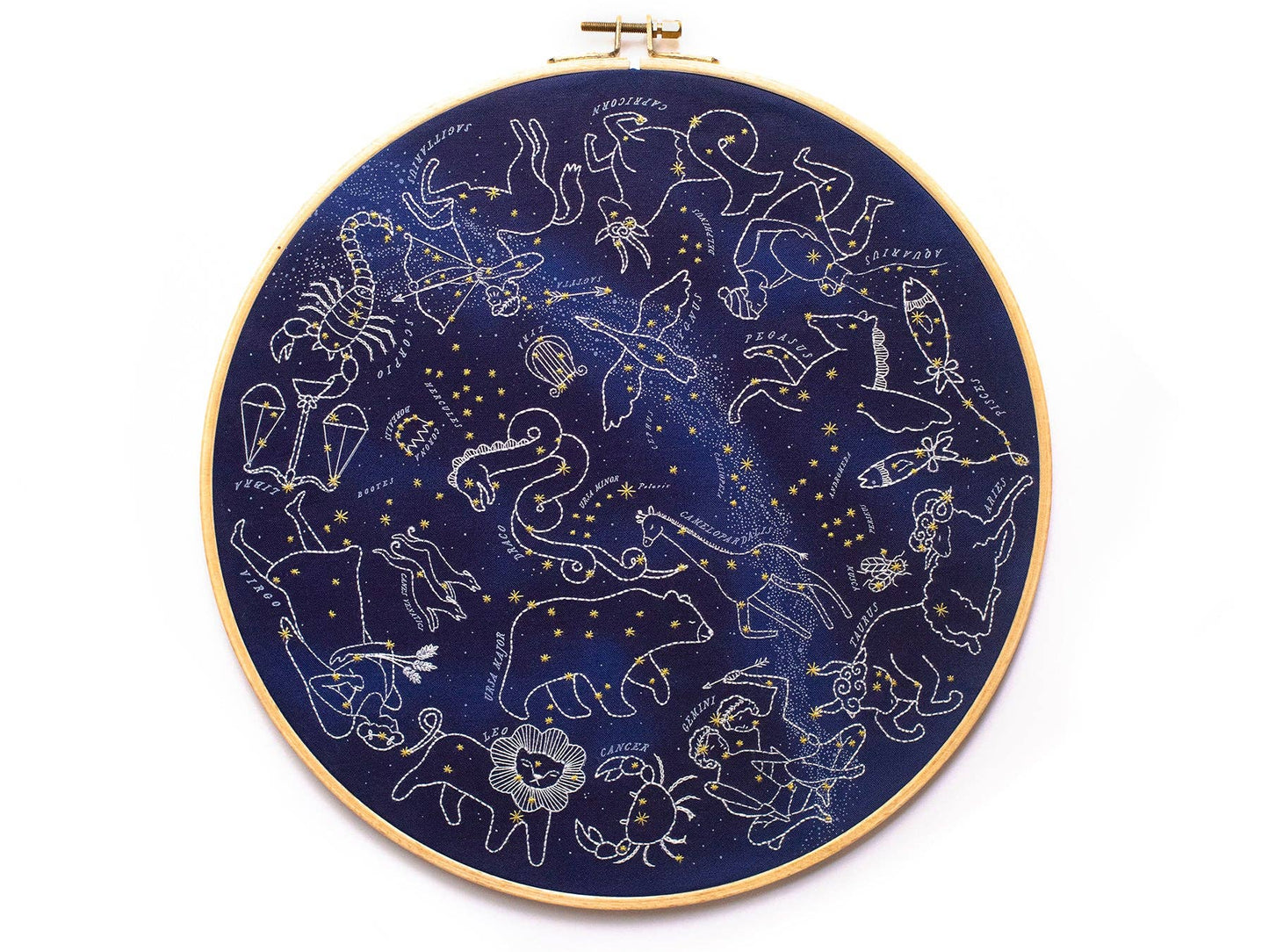 Star Map Embroidery Kit 11"