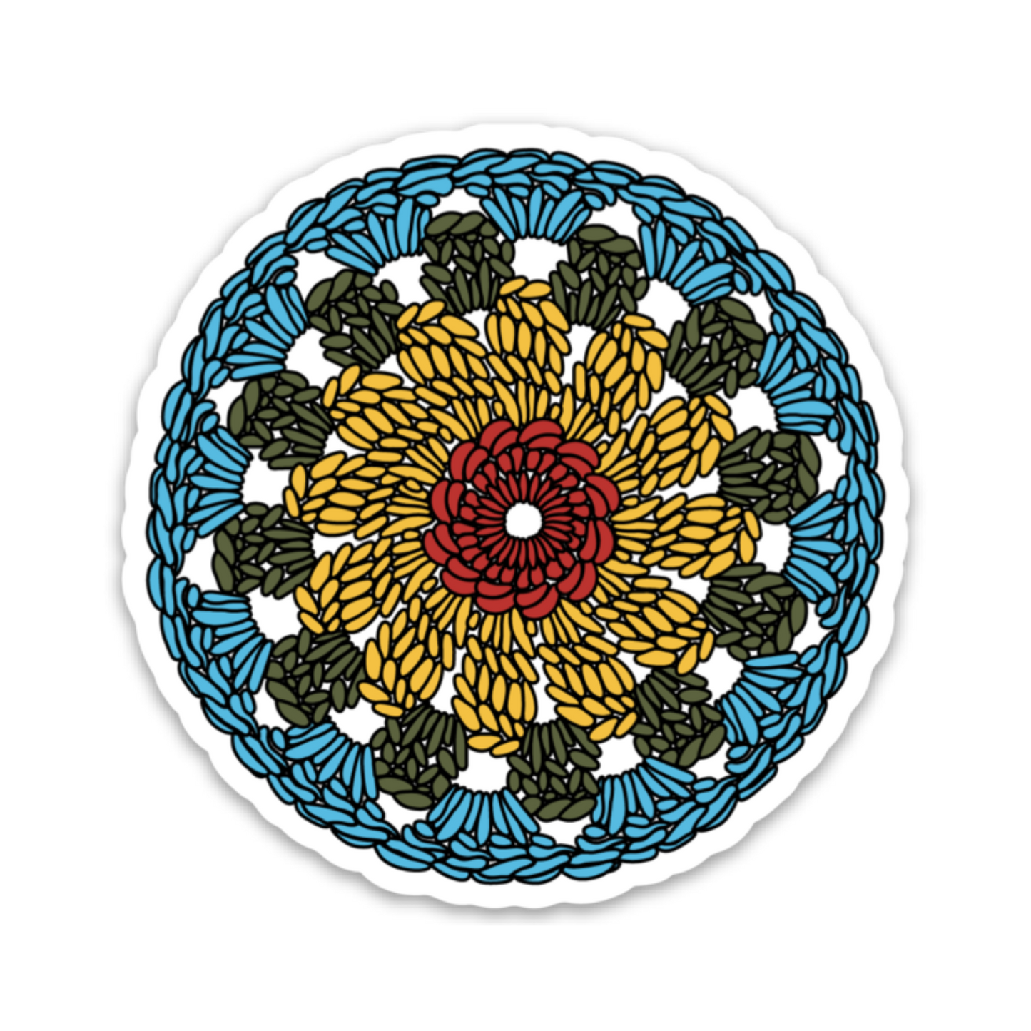 Granny Circle Sticker