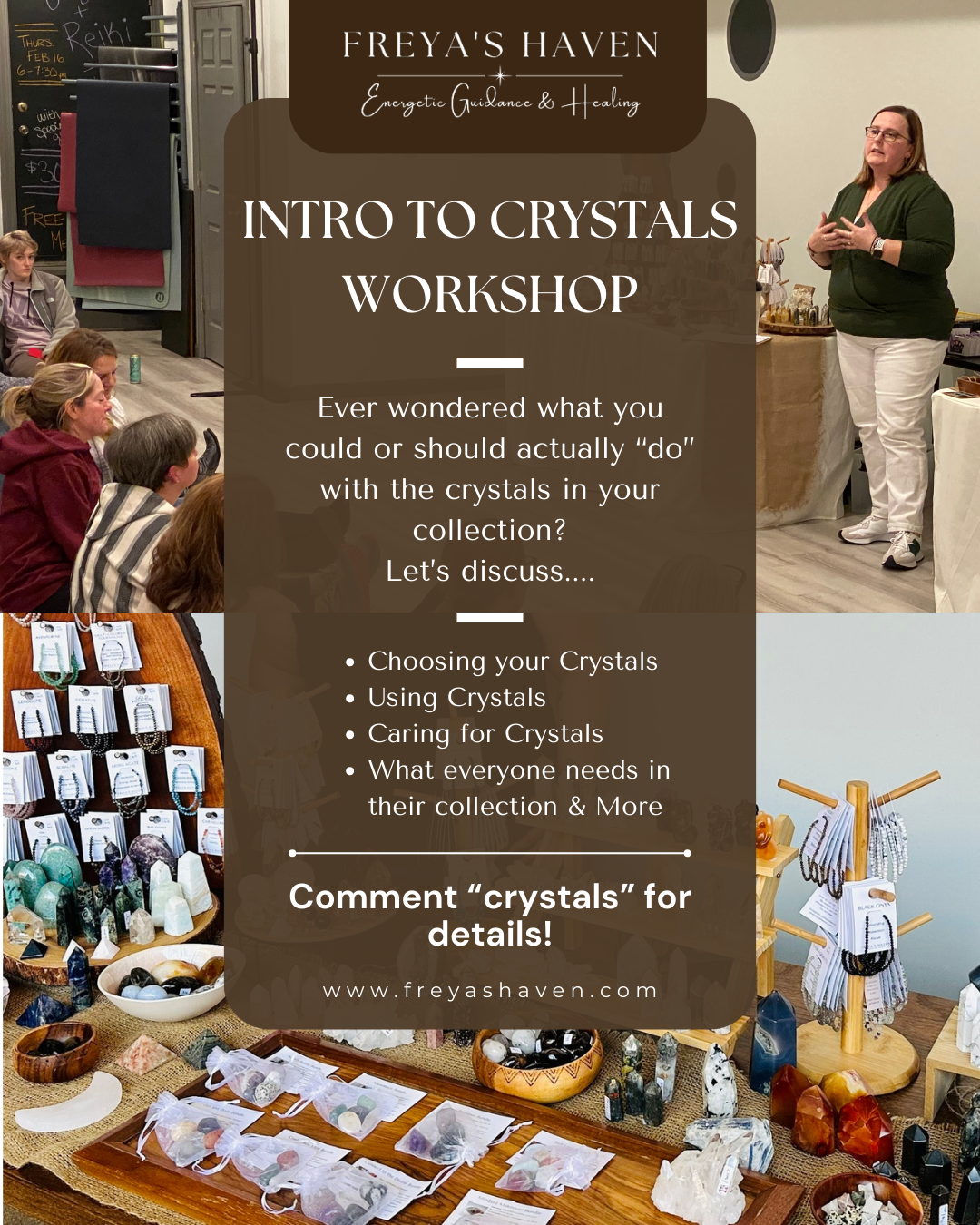 Crystals 101 Workshop - February 10th, 10 - 11 AM