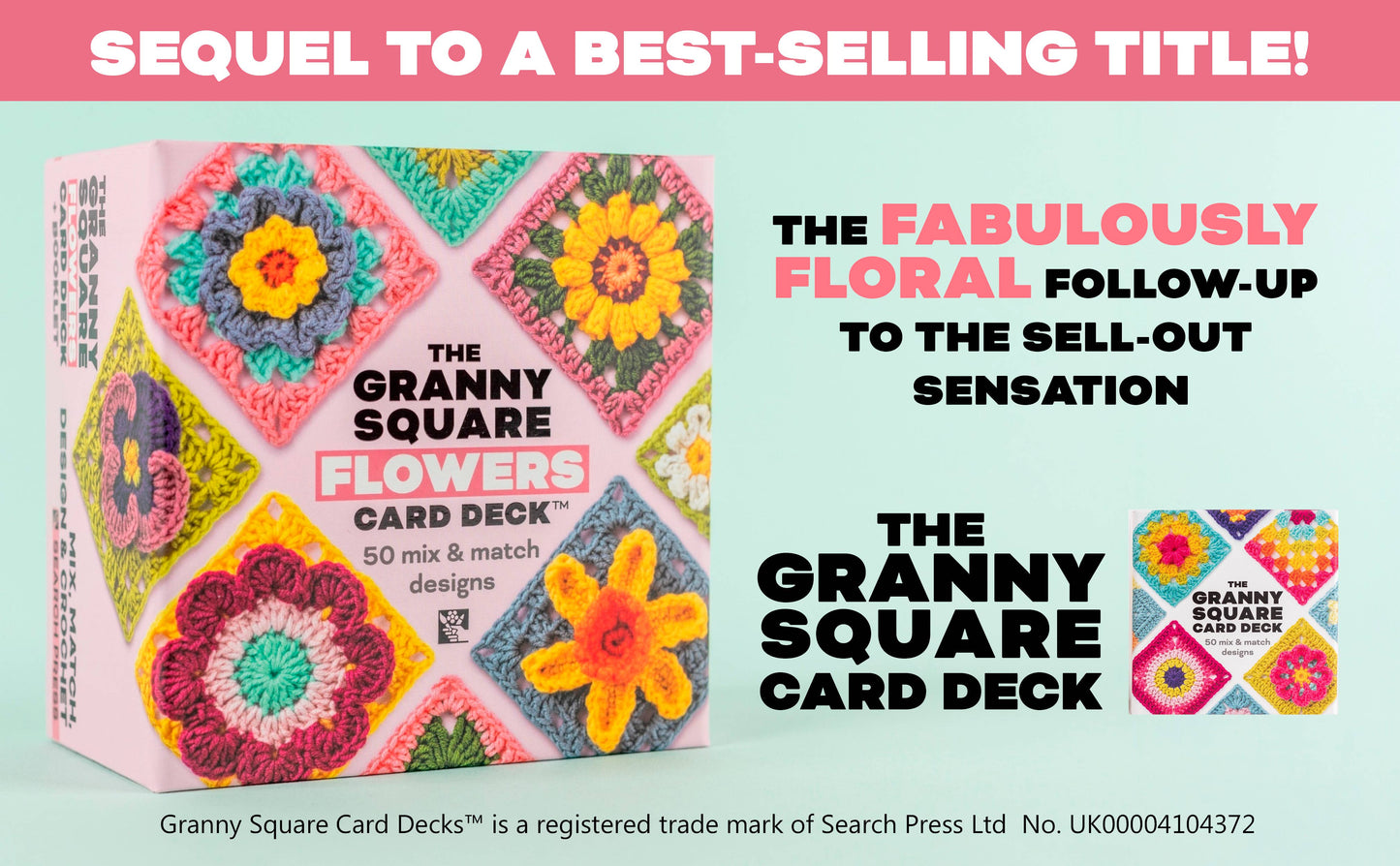 Granny Square Flowers Card Deck