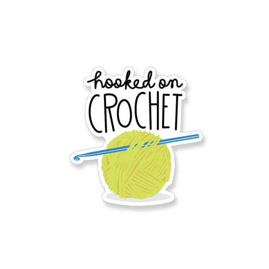 Hooked on Crochet, Vinyl Sticker