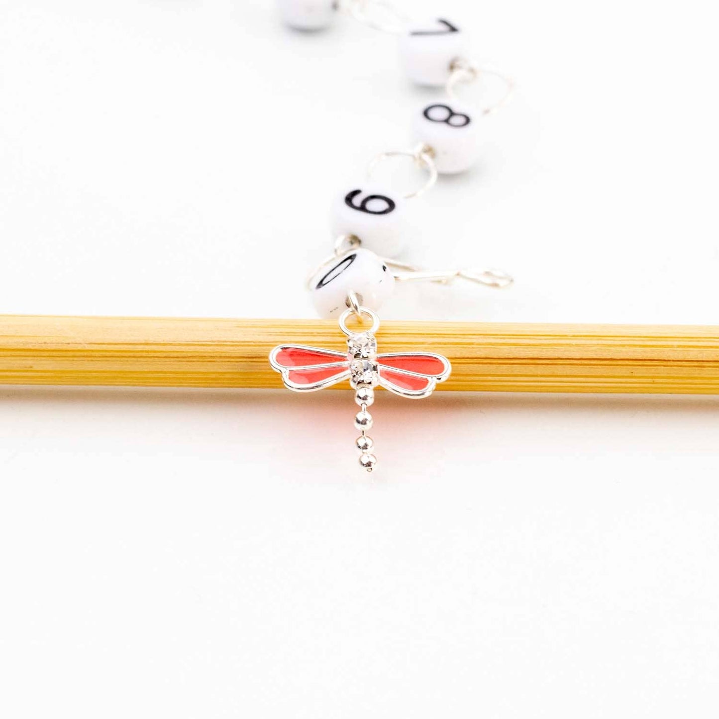 Pink Dragonfly Chain Row Chain Counter