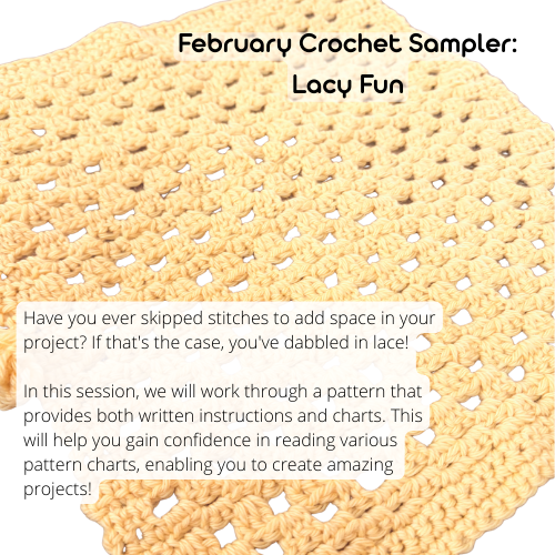 February Crochet Sampler: Lace Fun