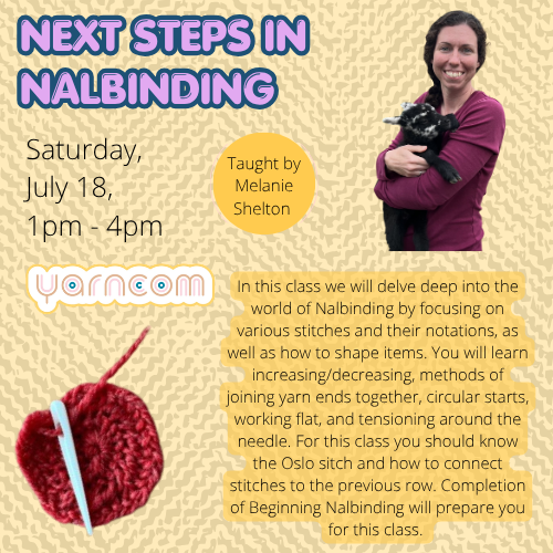 Next Steps in Nalbinding with Melanie Shelton