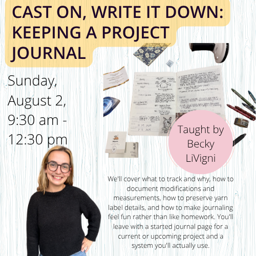Cast On, Write It Down: Keeping a Project Journal
