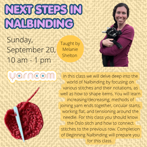 Next Steps in Nalbinding with Melanie Shelton