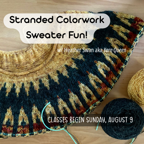 Stranded Colorwork Sweater Fun!