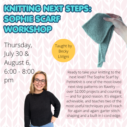 Knitting Next Steps: Sophie Scarf Workshop