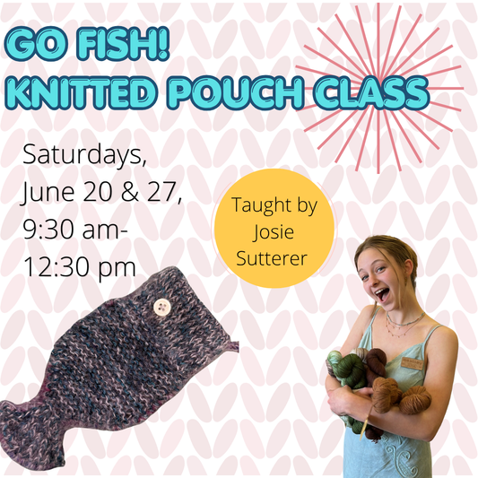 Go Fish! Knitted Pouch Class