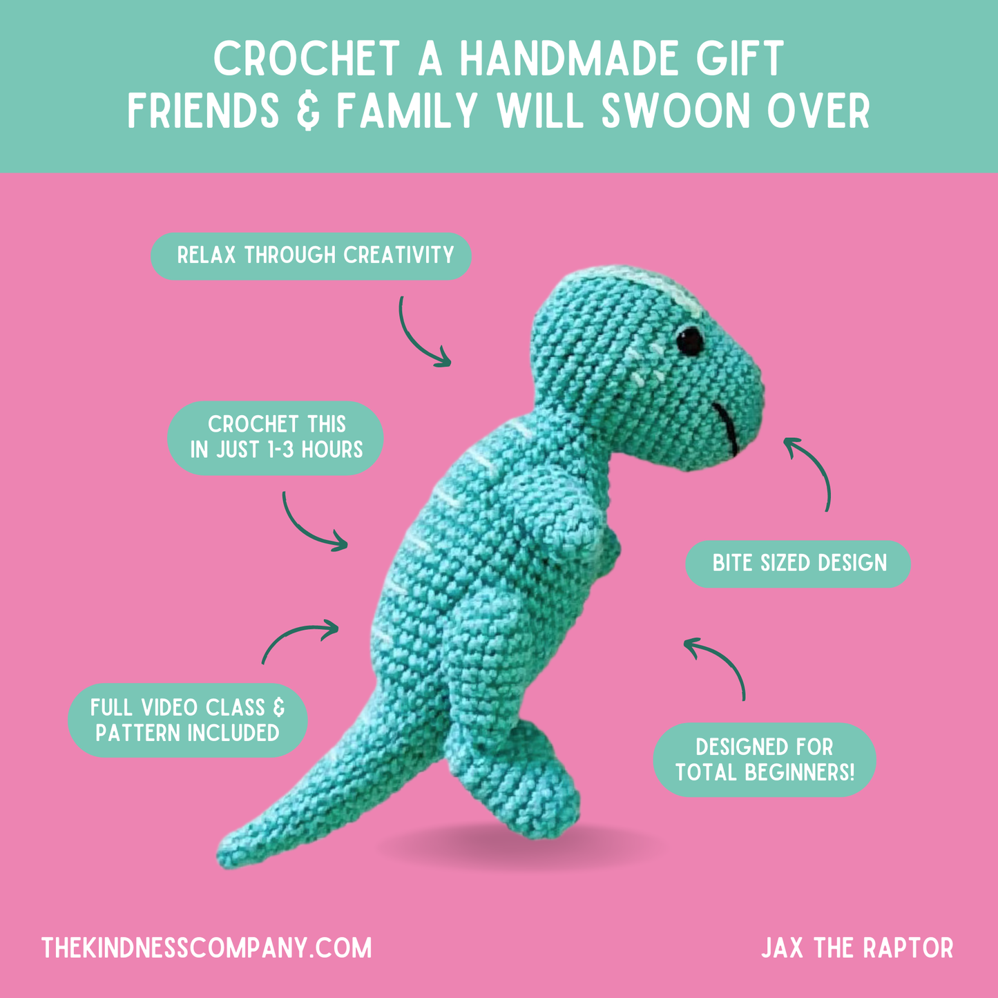 Birthday Card & Dinosaur Crochet Pattern