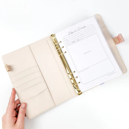 Teal Heart Project Journal Planner for Knitters & Crocheters