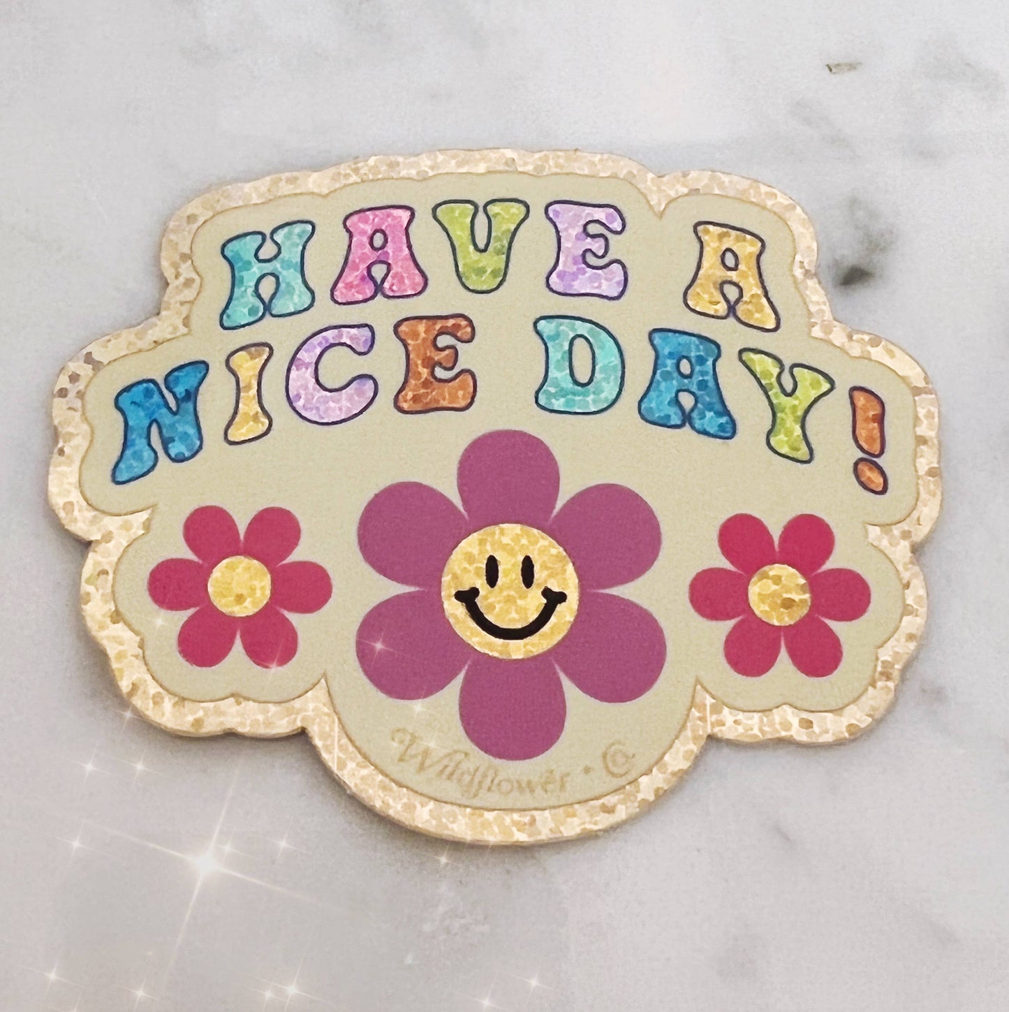 Affirmation Positive Quote Stickers - Glitter