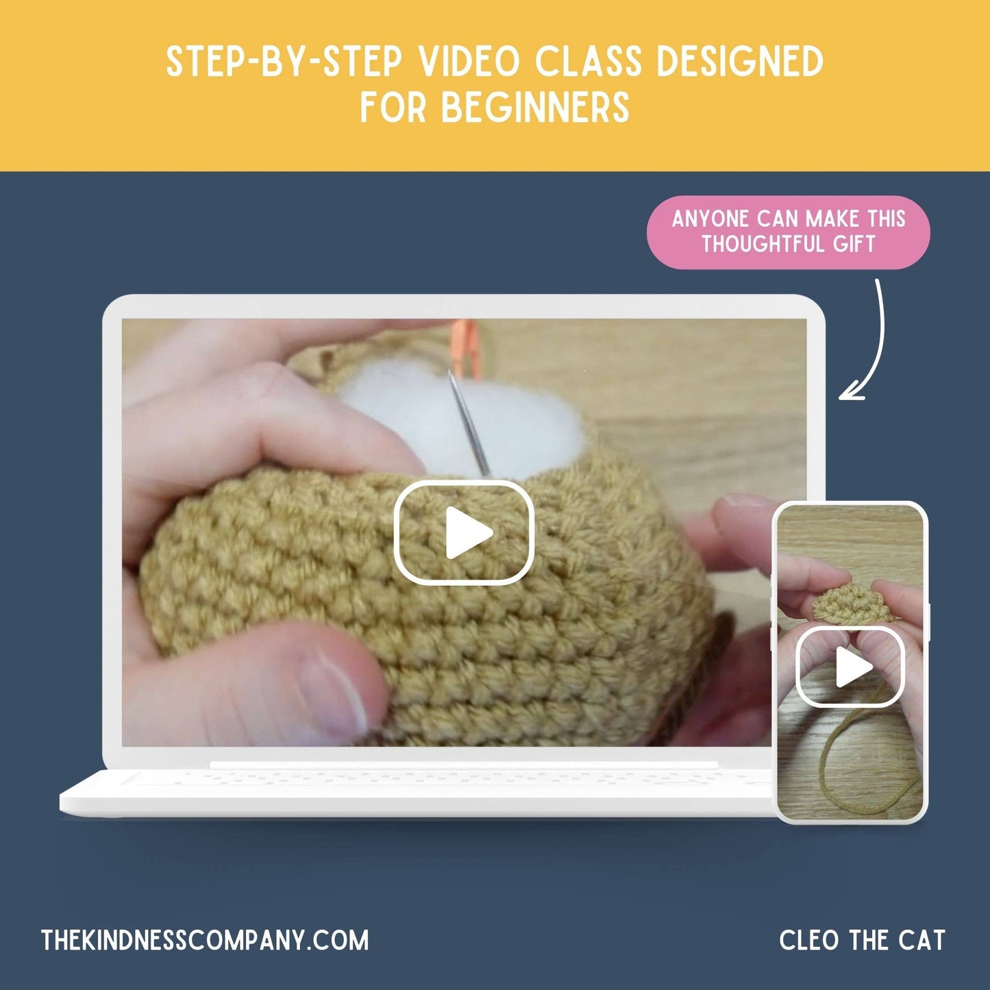 Birthday Card & Cat Crochet Pattern