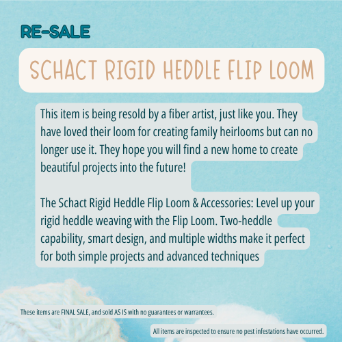 RESALE: Schact Rigid Heddle Flip Loom (25 inches)