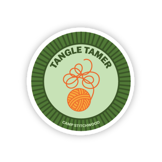 Tangle Tamer Badge Sticker