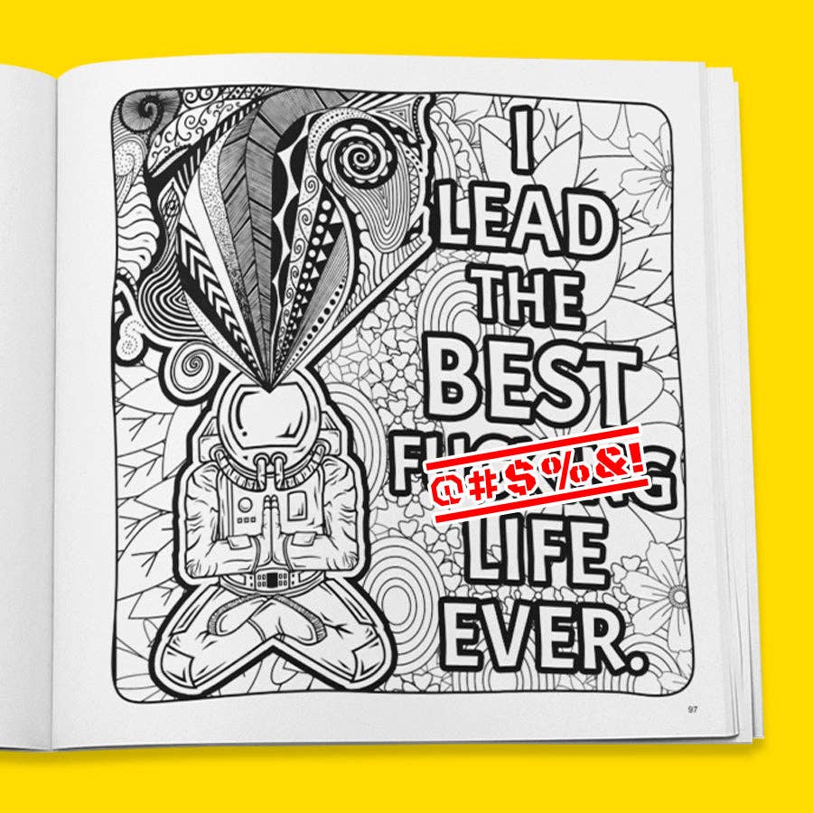 Sweet-Ass Affirmations 2 Coloring Book