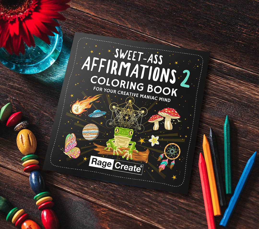 Sweet-Ass Affirmations 2 Coloring Book