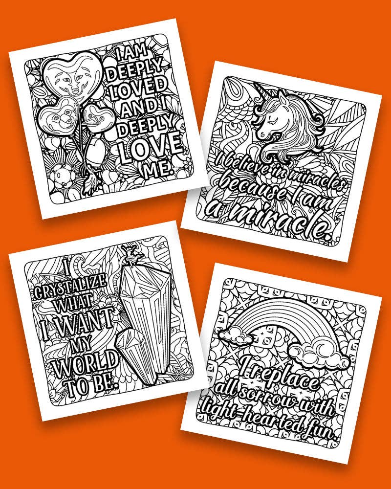 Sweet-Ass Affirmations 2 Coloring Book