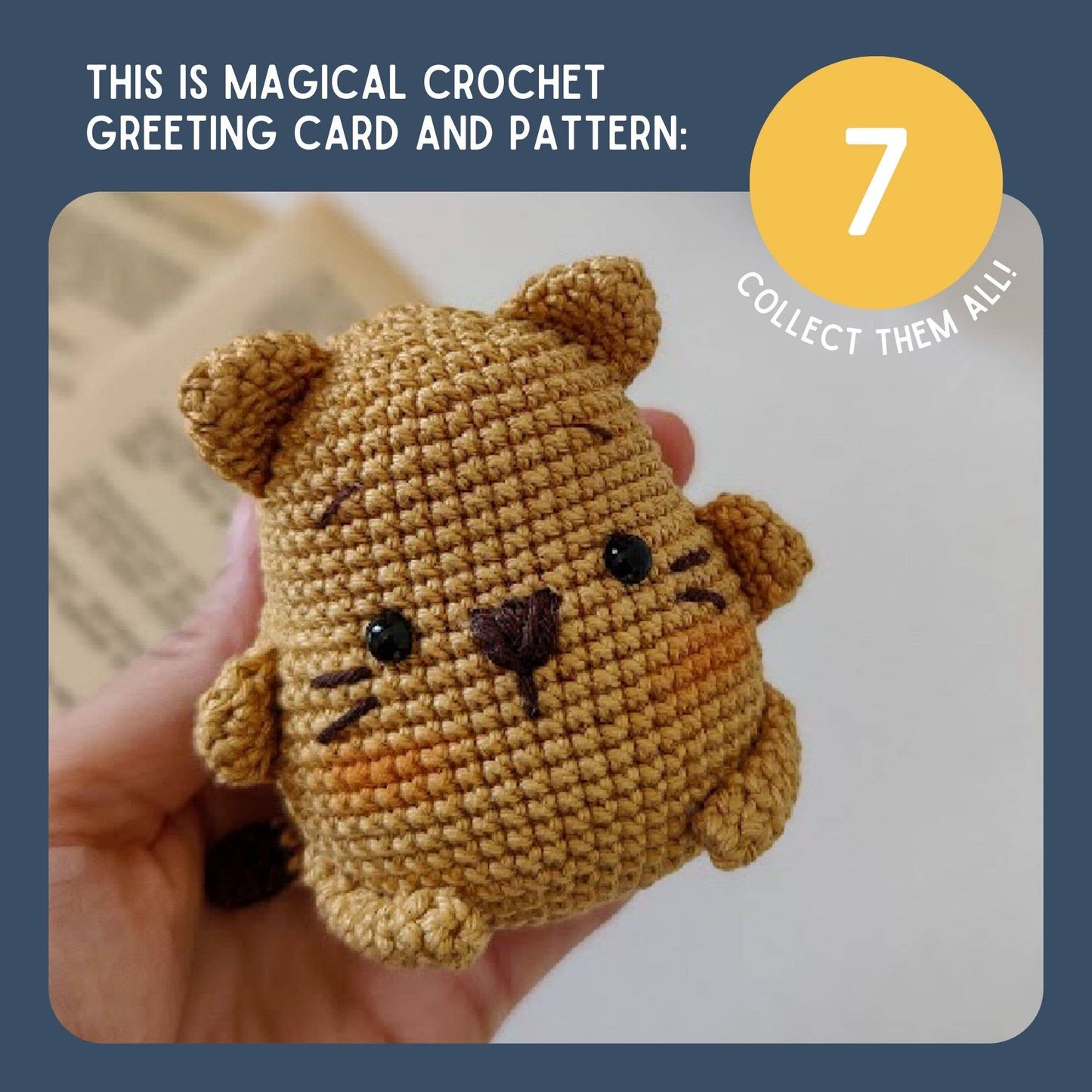 Birthday Card & Cat Crochet Pattern
