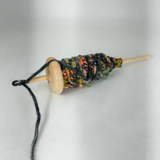 Handmade Wooden Drop Spindle with Hook – Perfect for Yarn Sp